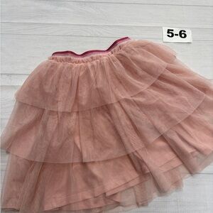 Mini Boden Blush Layered Tulle Skirt size 5-6